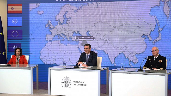 Telediario Fin de Semana - Sánchez agradece su "abnegación y entrega" a las tropas españolas en el exterior