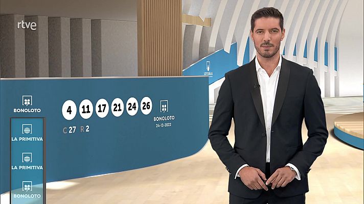 Loterías - Sorteo de la Bonoloto y Primitiva del 24/12/2022