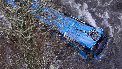 Accidente mortal en el ro Lrez en Pontevedra