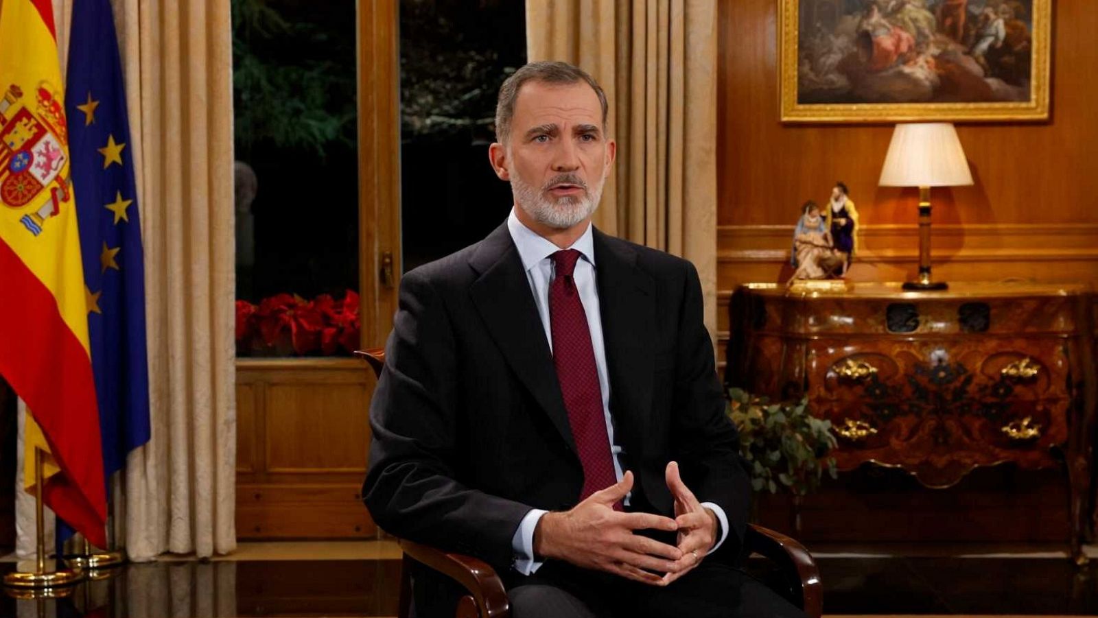 PSOE y PP aplauden el mensaje de Navidad de Felipe VI, "decepcionante" para Podemos