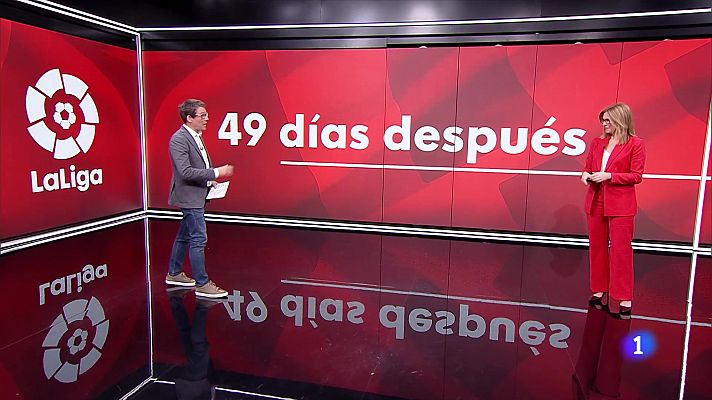 Telediario 1 - Vuelve la liga después de 49 días
