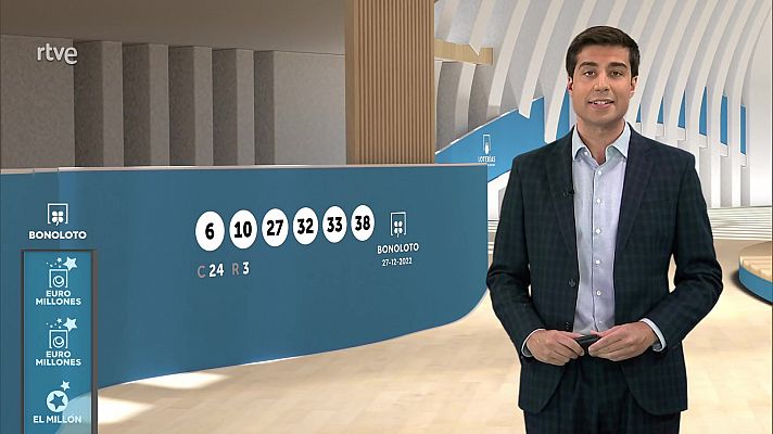 Loterías - Sorteo de la Bonoloto y Euromillones del 27/12/2022
