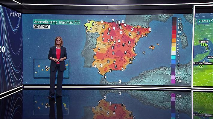 Temperaturas máximas en ascenso en el bajo Ebro y el litoral valenciano