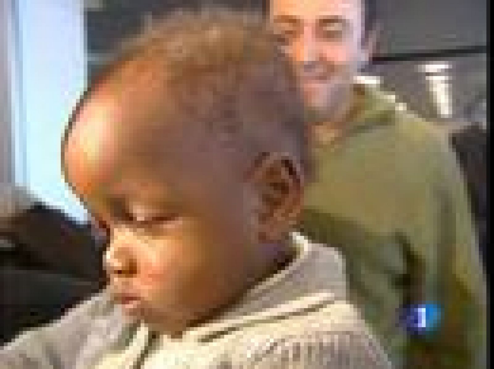 Tres de los niños haitianos adoptados por familias españolas