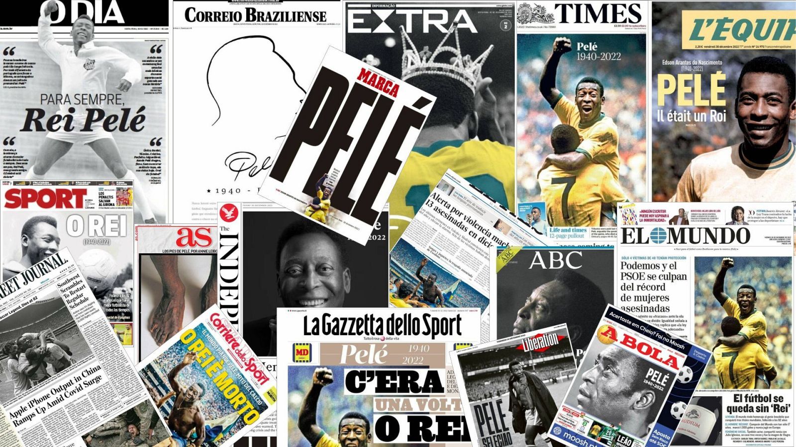 Así se ha contado en el mundo la muerte de Pelé