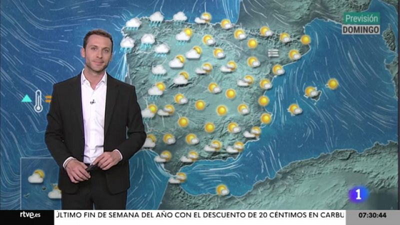 El año se despide con temperaturas en ascenso y viento fuerte en Galicia