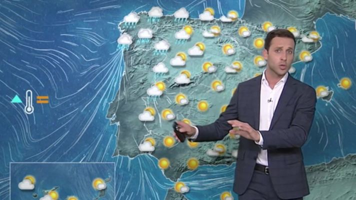 El tiempo - Lluvias en el tercio oeste para empezar el año y temperaturas variables