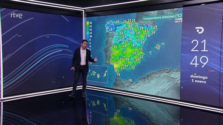 Intervalos de viento fuerte o muy fuerte en el cuadrante noroeste peninsular y Cantábrico