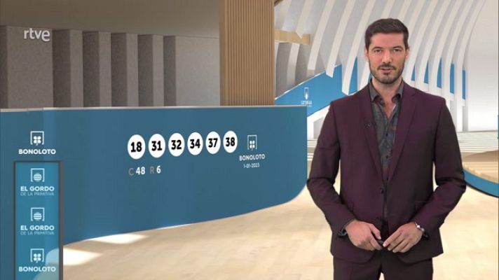 Loterías - Sorteo de la Bonoloto y El Gordo de la Primitiva del 01/01/2023