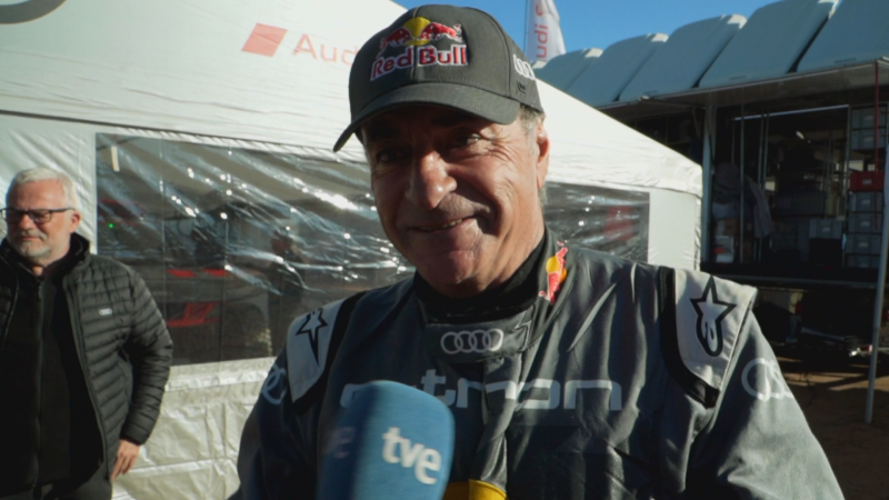 Carlos Sainz a TVE: "Nos hemos acercado a la tercera posici�n. El rally todav�a es largo"