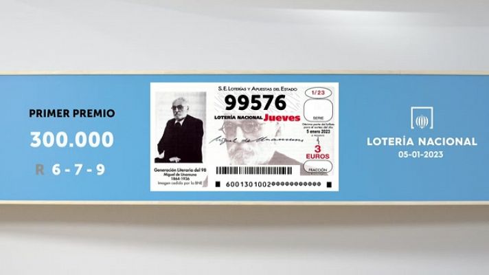 SELAE - Sorteo de la Lotería Nacional del 05/01/2023