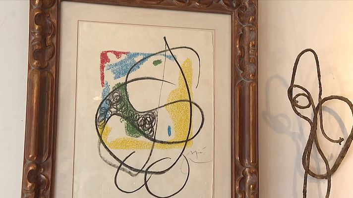 Telediario 1 - Picasso, Dalí o Miró: así es el particular legado artístico que un ciudadano de Banyoles ha donado a su pueblo