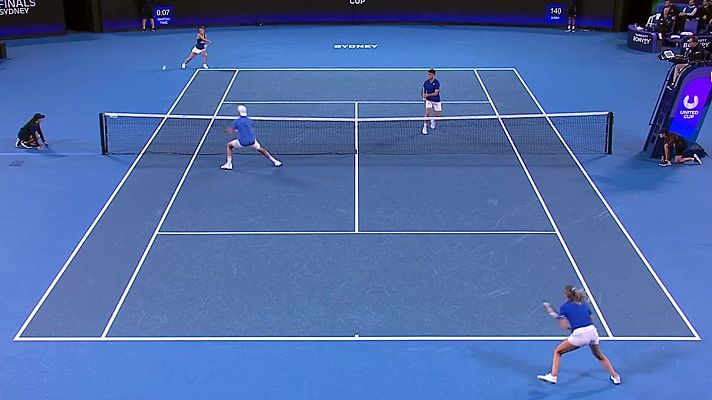 Tenis - United Cup Final Four 2ª Semi. dobles mixtos Grecia - Italia