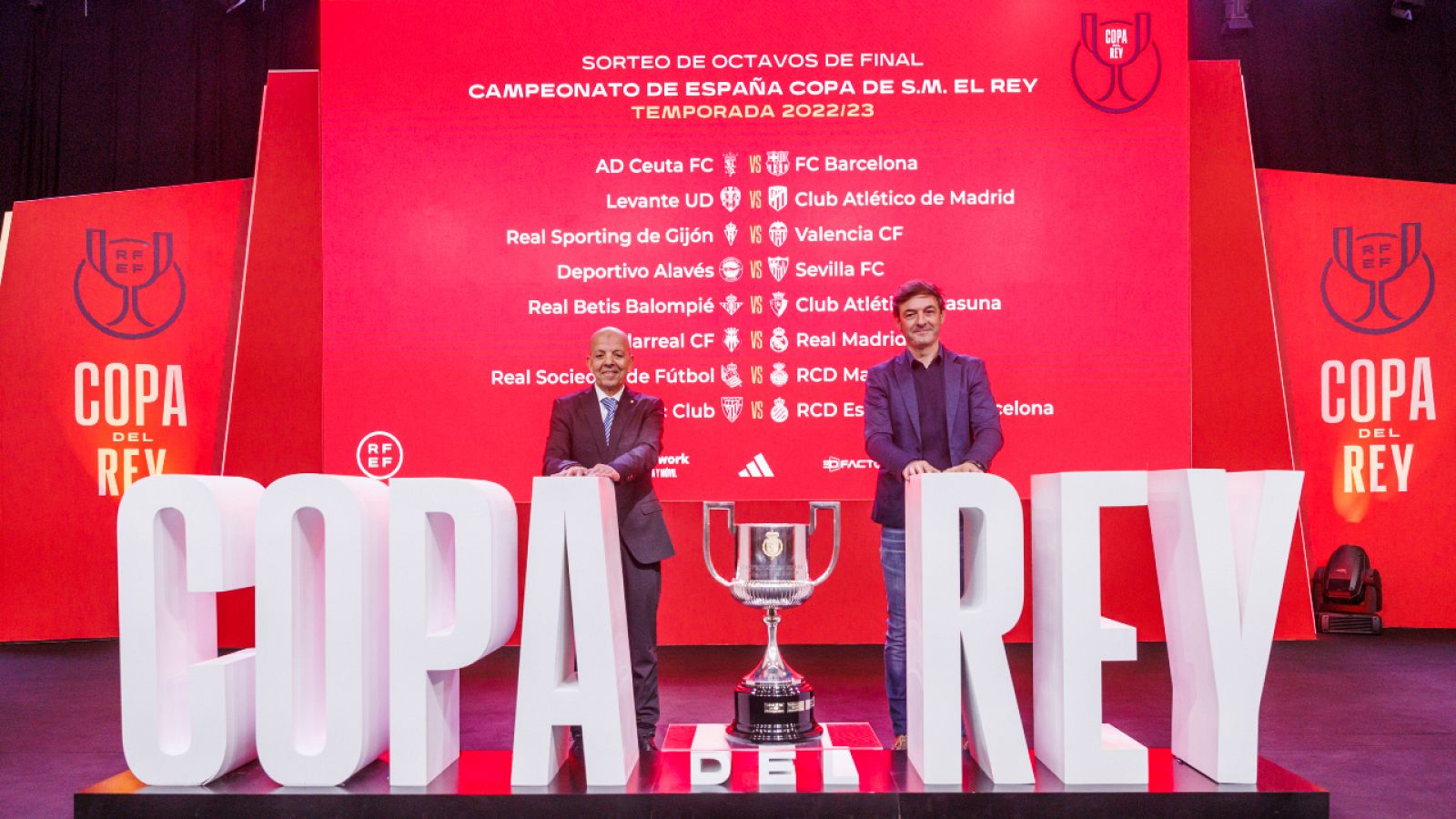 Ceuta - Barcelona y Villlarreal - Real Madrid, en octavos de Copa