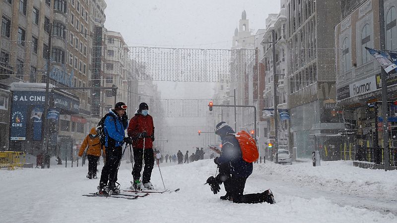 Dos años de Filomena, la histórica borrasca que cubrió de nieve la mitad de España