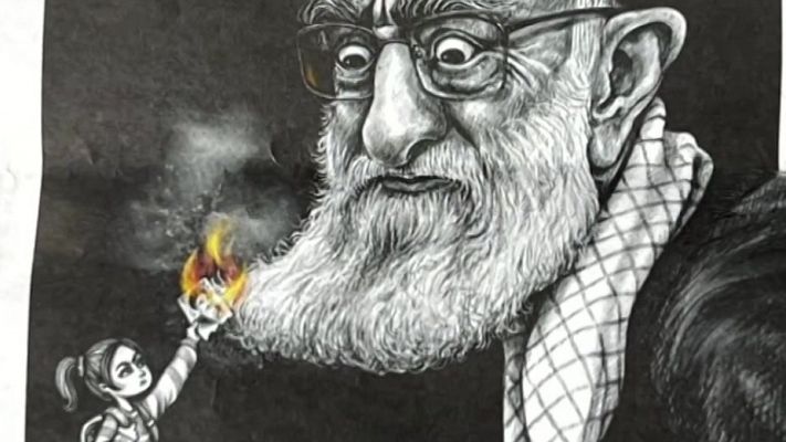 Un concurso de viñetas organizado por Charlie Hebdo denuncia la represión del gobierno iraní