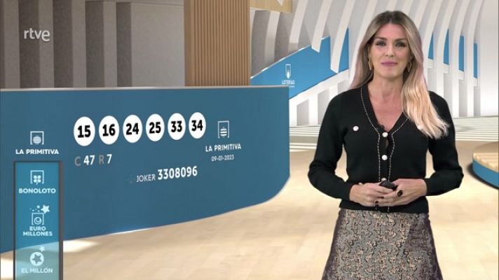 Loterías - Sorteo de la Bonoloto y Primitiva del 09/01/2023