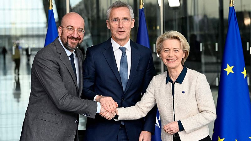 La OTAN y la UE pactan estrechar su colaboración y se comprometen a continuar su apoyo a Ucrania - Ver ahora