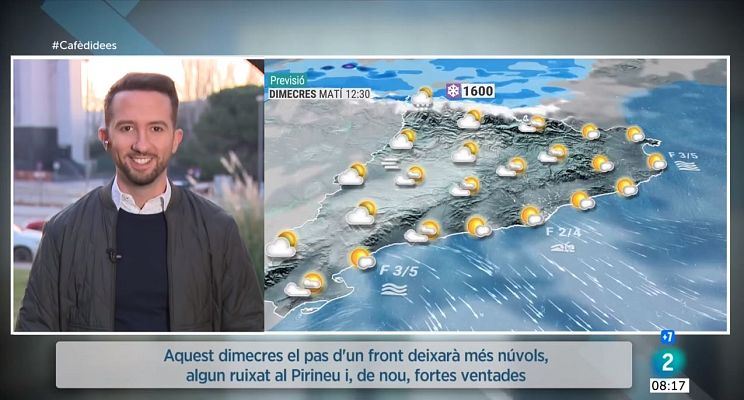 El temps - Tornen les ventades, més núvols i alguna nevadeta al Pirineu