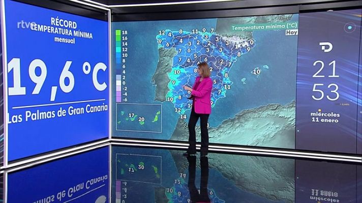 Las temperaturas máximas subirán ligeramente en la mitad norte del área mediterránea y bajarán en Galicia, Cantábrico y los sistemas montañosos peninsulares