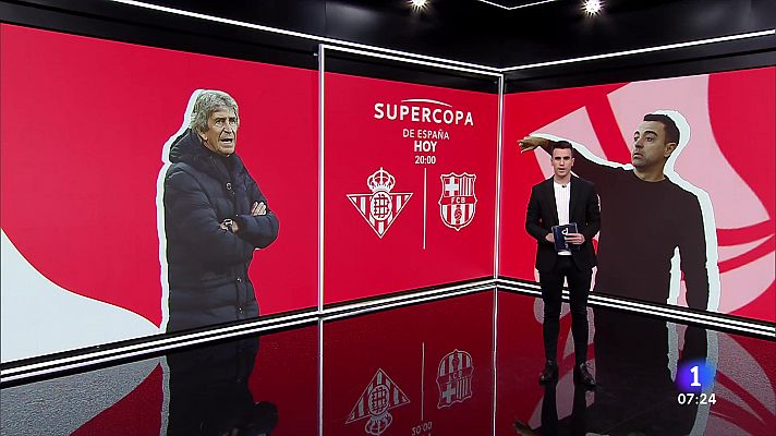 Telediario Matinal - Barça y Betis se ven las caras en la segunda semifinal de la Supercopa