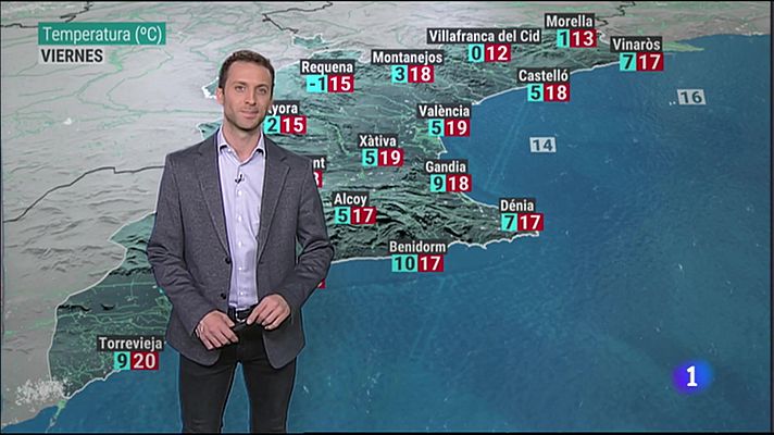 El tiempo en la Comunitat Valenciana 12/01/23