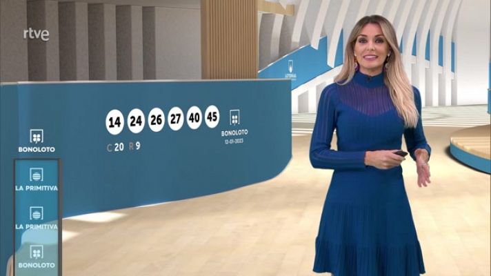 Loterías - Sorteo de la Lotería Nacional, Bonoloto, Primitiva y Jóker del 12/01/2023