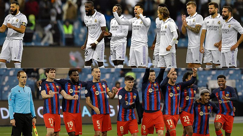 Real Madrid y Barcelona ya preparan la final de la Supercopa -- Ver ahora