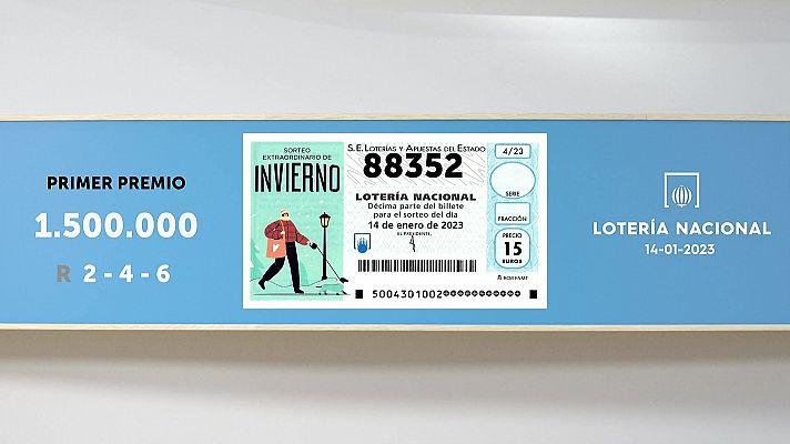 Sorteo de la Lotería Nacional del 14/01/2023