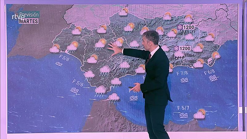 Viento fuerte en los tercios norte y este de la Península, así como en Baleares y el entorno de Alborán - ver ahora