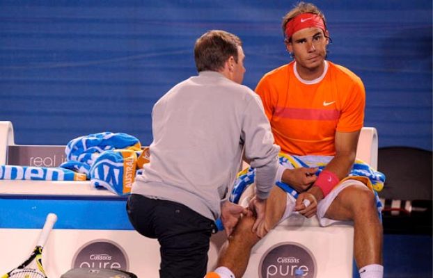  - La rodilla de Nadal dice "basta"