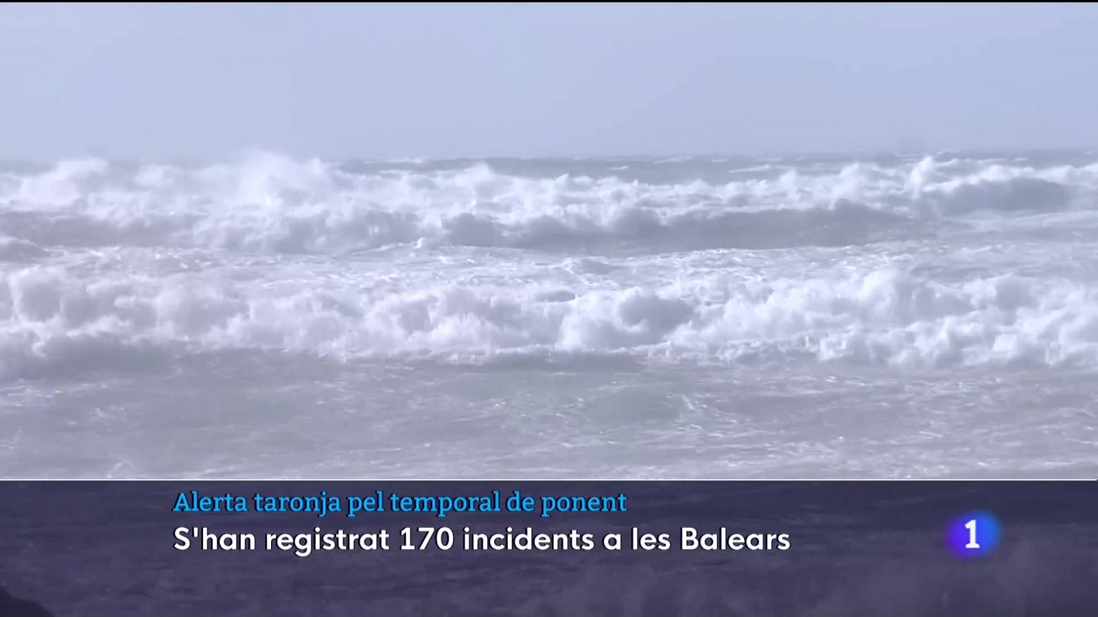 Alerta taronja pel temporal de ponent - 17/01/23 - Veure ara