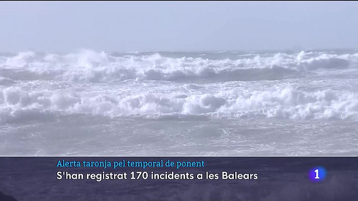 Alerta taronja pel temporal de ponent