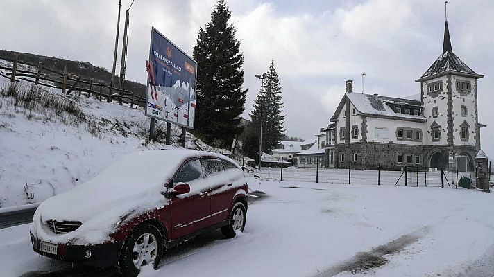 El temporal continúa con nevadas en el norte peninsular, viento y frío