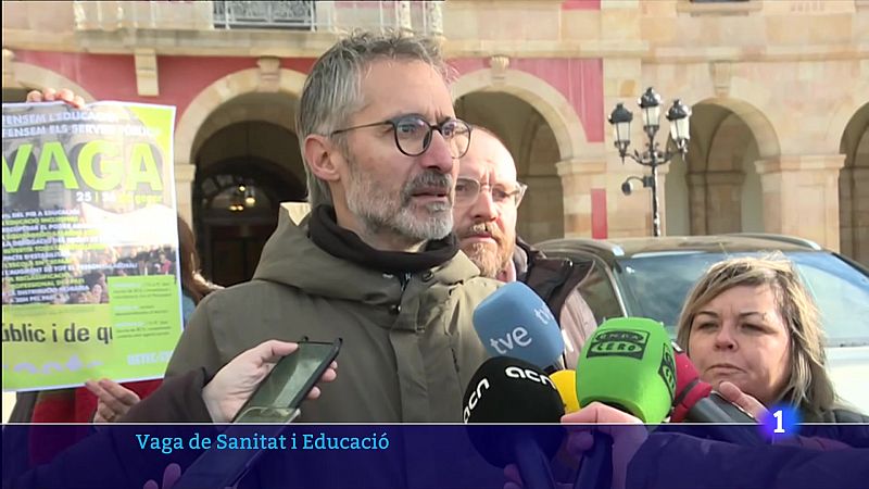 Educació i sanitat preparen les vagues del 25 i 26 de gener