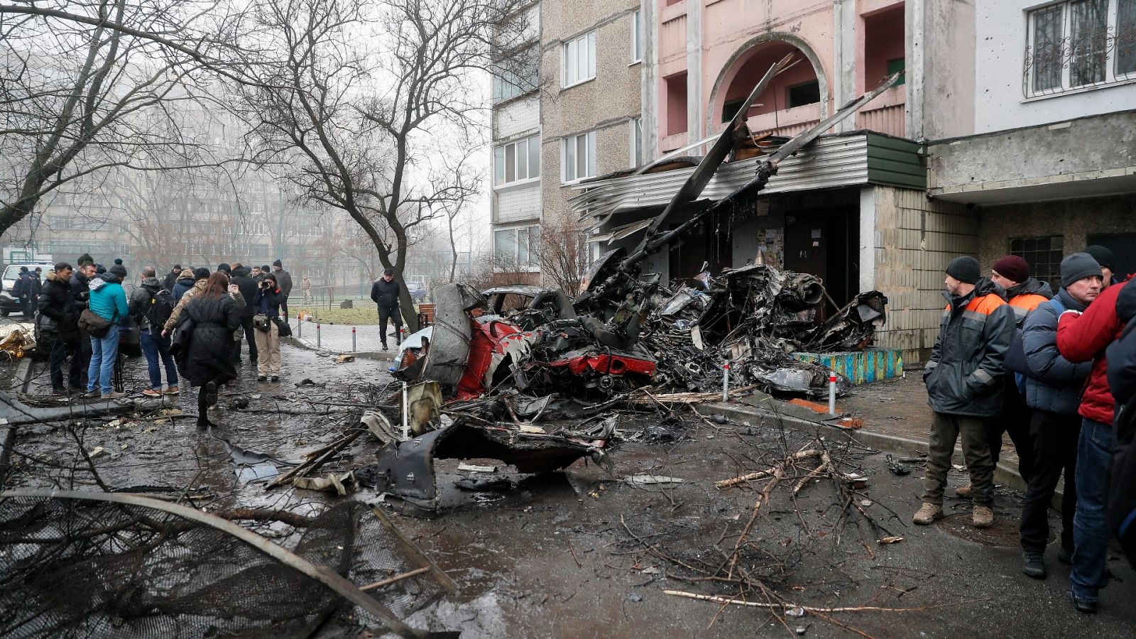 Muere el ministro de Interior de Ucrania al estrellarse su helicóptero