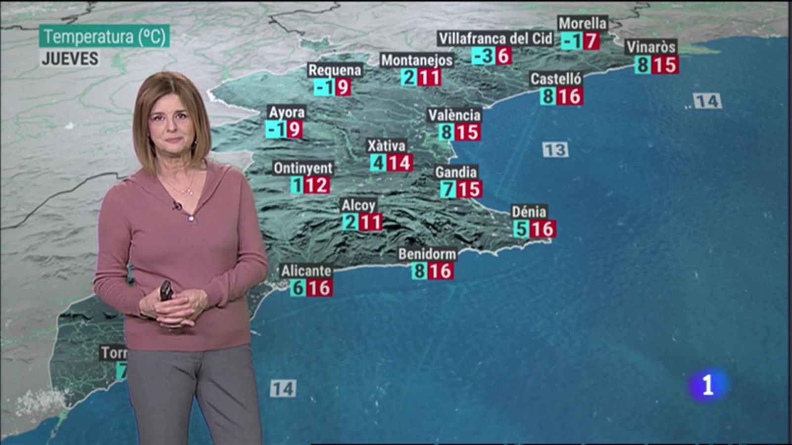 El Tiempo en la Comunitat Valenciana - 18/01/23