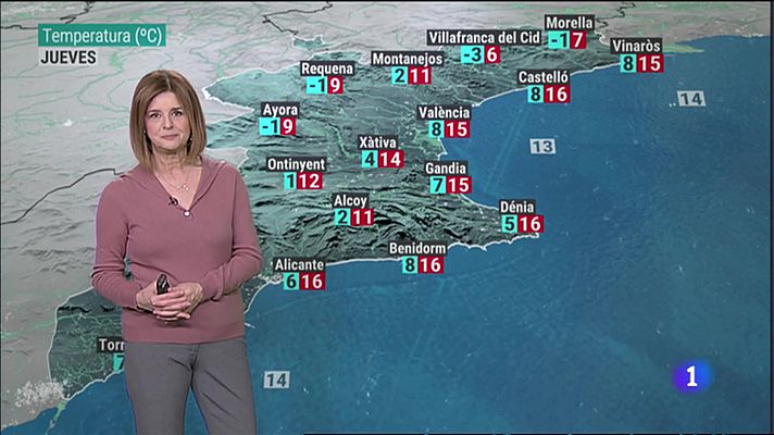 El Tiempo en la Comunitat Valenciana - 18/01/23