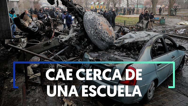 Muere el ministro de Interior ucraniano y otras 13 personas al estrellarse un helicóptero 