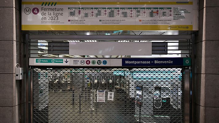 La hora de La 1 - Paros en Francia por la reforma de las pensiones de Macron