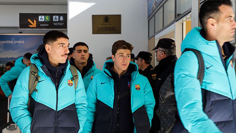 El Barça llega en helicóptero a Ceuta para el partido de Copa del Rey - ver vídeo 