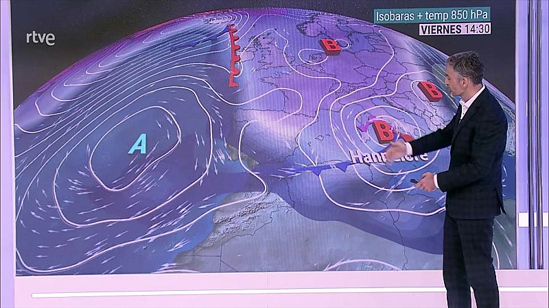 Precipitaciones localmente fuertes o persistentes en Galicia y área Cantábrica - ver ahora