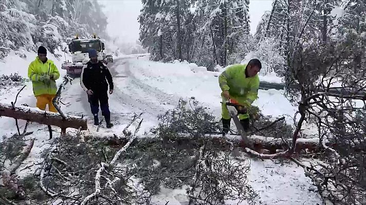 Acumulaciones significativas de nieve y heladas fuertes en Pirineos