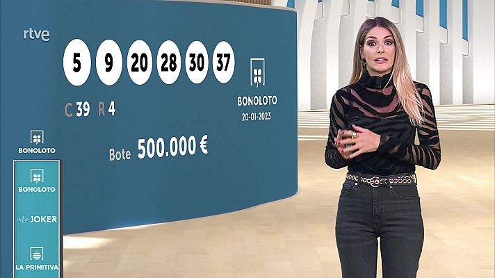 Loterías - Sorteo de la Bonoloto y Euromillones del 20/01/2023