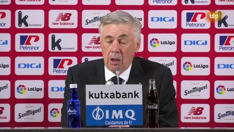 Rieda de prensa de Ancelotti tras ganar 0-2 en Bilbao