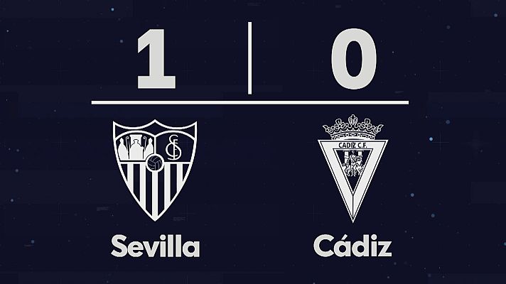 Noticias Andalucía - Sevilla FC 1 - Cádiz CF 0