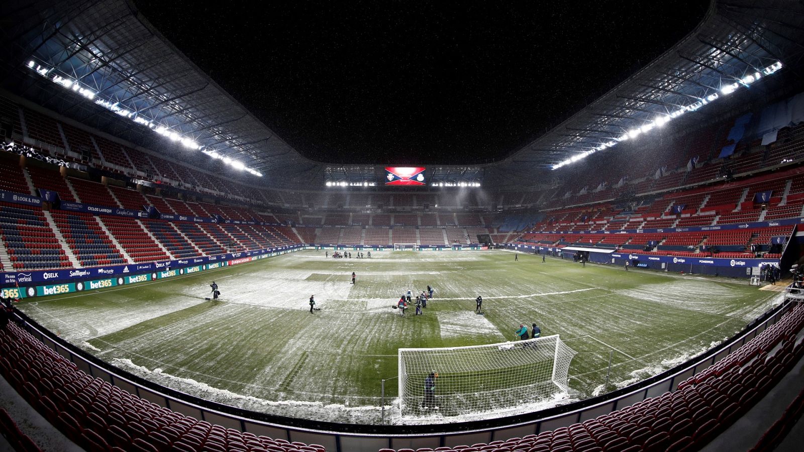 Osasuna-Sevilla: un duelo copero a 0º de temperatura y con amenaza de nieve - ver vídeo