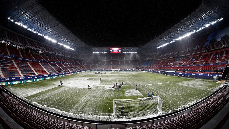 Osasuna-Sevilla: un duelo copero a 0º de temperatura y con amenaza de nieve - ver vídeo