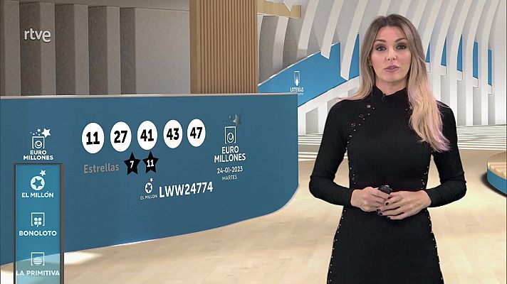 Loterías - Sorteo de la Bonoloto y Euromillones del 24/01/2023