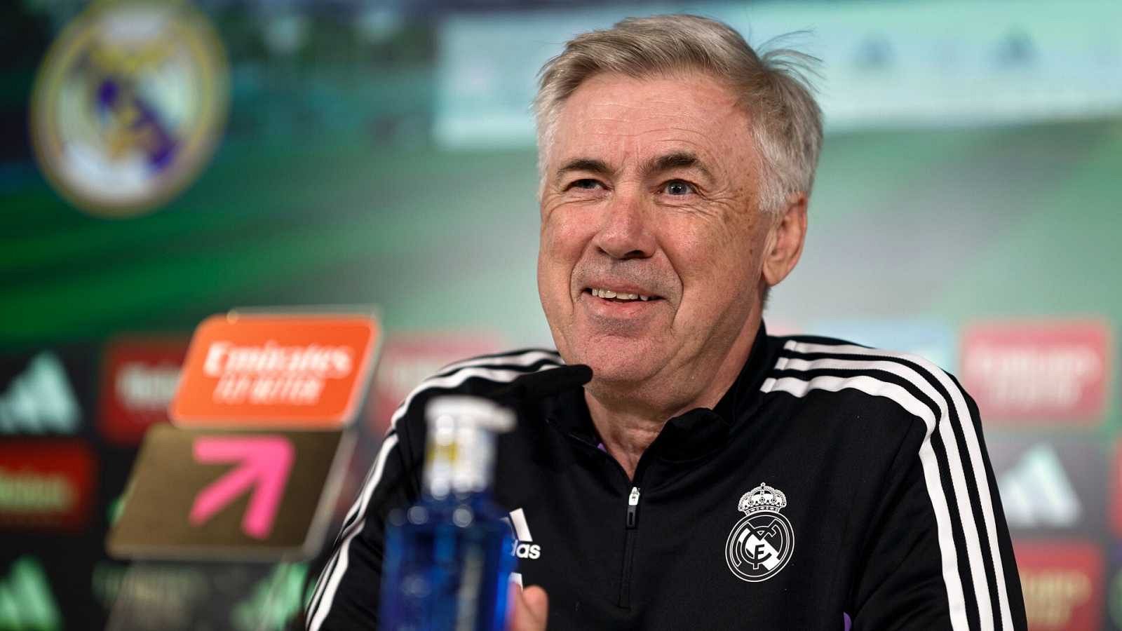 Ancelotti: "Ganar al Atlético nos cuesta. Va a ser un partido entretenido". Ver en RTVE Play